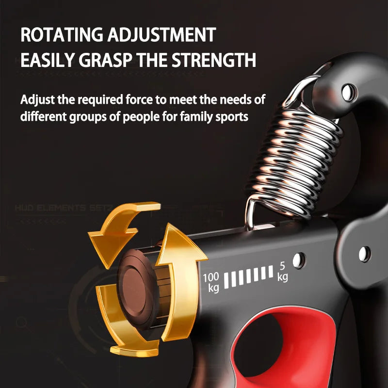 Adjustable Grip Strength Trainer for Muscle Recovery and Hand Strengthening - Available in 5-60/100/150Kg